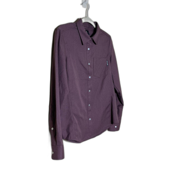 Women's Fly Low Brigitte Tech Flannel Shirt Medium Snap Button Gorpcore Western - Picture 2 of 10